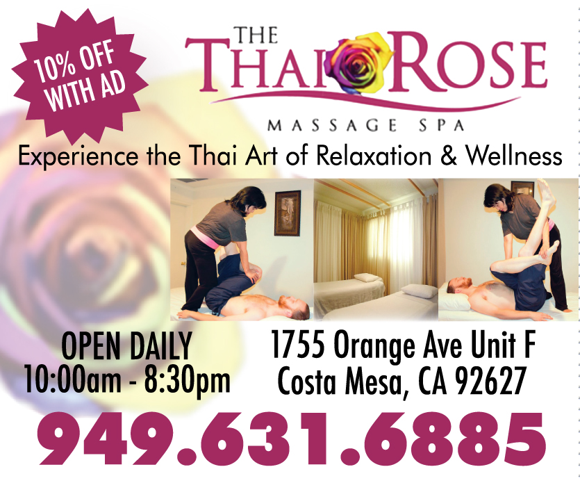 Rose massage. Rose Thai.